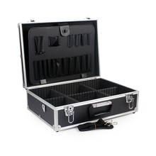 Caixa de alumínio portátil para instrumentos, caixa de ferramentas multifuncional portátil para instalação de casa com código de segurança 2024 - compre barato