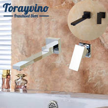 Torayvino bathroom sink basin faucet rotate 180 wall mounted taps bathroom brass chrome faucets hot & cold mixer faucets 2024 - buy cheap