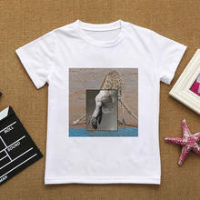 Camiseta con estampado Kawaii para niñas, ropa de manga corta, color blanco 2024 - compra barato