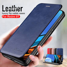 Redmi 9T Case Leather Flip Magnetic Case For Xiaomi Redmi 9T 9 T NFC Xiomi Redmi9T wallet stand book phone cover 2024 - buy cheap