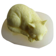 PRZY silicone 3D cute cat handmade soap cake decoration DIY silicone molds for soap making 2024 - buy cheap