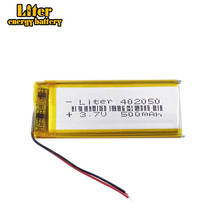 Wholesale 1/2/4pcs 3.7V 500mAh battery 402050 Lithium Polymer LiPo Rechargeable Battery For Mp3 Mp4 PAD DVD DIY E-book 2024 - buy cheap