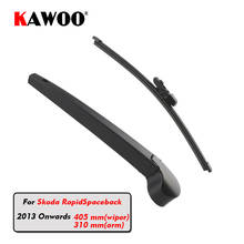 KAWOO Car Rear Wiper Blade Blades Back Window Wipers Arm For Skoda Rapid Spaceback Hatchback (2013-) 405mm Auto Windscreen Blade 2024 - buy cheap
