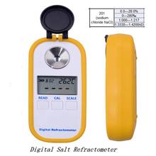 Refractómetro electrónico de salinidad, medidor Digital LCD de sal y cloro de sodio, NaCl, calidad del agua de Acuario, 0-28% 2024 - compra barato