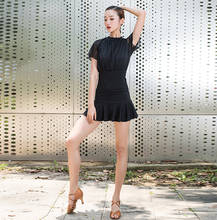 2020 New Latin Dance Dress Women Practice Dress Latin Sexy Black Dance Costumes Ballroom Rumba Competition Dance Dresses SL3275 2024 - buy cheap