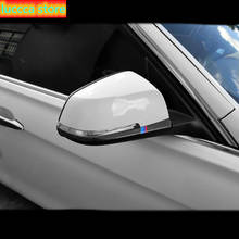 Fibra de carbono estilo do carro espelhos retrovisores capa guarnição tiras adesivo para bmw 1 2 3 4 série x1 f20 f30 f31 f34 e84 acessórios 2024 - compre barato