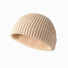 Зимняя теплая вязаная шапка для мужчин и женщин, шапка с черепом, шапка моряка, Ретро стиль 2024 - купить недорого
