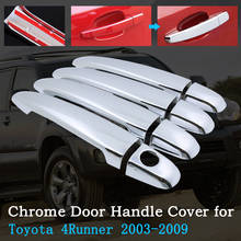 Chrome Car Door Handle Cover for Toyota 4Runner Hilux Surf N210 2003~2009 Trim Set Exterior Accessories 2004 2005 2006 2007 2008 2024 - buy cheap