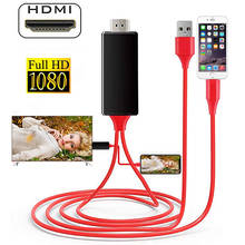 1.8m 8 pinos ao cabo compatível hdmi hd 1080p hd conversor adaptador cabo usb para hdtv tv cabo adaptador de áudio digital para iphone 2024 - compre barato