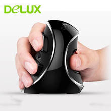 Delux M618 Ergonomic Vertical Mouse Wireless Right Hand Office Mice 1600DPI USB Optical Computer Mause For Laptop Desktop Gaming 2024 - buy cheap