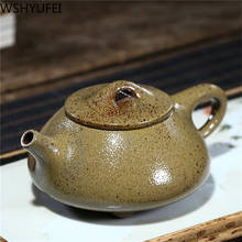 Chinese Yixing tea pot purple clay Stone scoop teapots Retro Firewood kiln change Handmade kettle customized Authentic 240ml 2024 - buy cheap