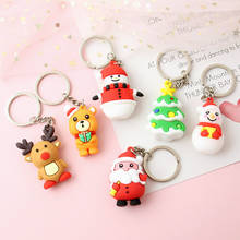 Christmas Keychain Men Boy Girl Christmas Gift Daddy Reindeer Snowman Tree Keychain Kids Dids 2024 - buy cheap