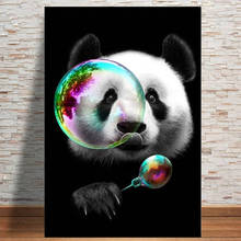 Lovely Panda Canvas Art Posters and Prints Animals Canvas Paintings on The Wall Art Cartoon Pictures for Kids Room Wall Decor 2024 - buy cheap