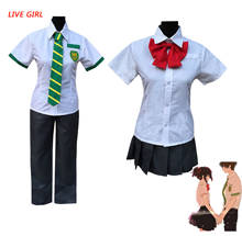 Japanese Anime Kimi no Na wa Your Name Tachibana Taki Cosplay Costume Miyamizu Mitsuha Cosplay School Uniform Costume 2024 - buy cheap