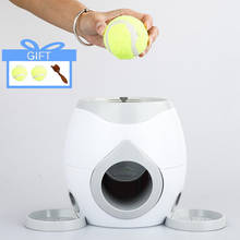 Lanzador de bolas para mascotas, juguete de comida de tenis para perros, máquina de recompensa, lanzador, tratamiento interactivo, alimentador lento, adecuado para gatos y perros 2024 - compra barato