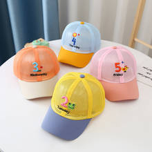 Doitbest boné infantil de malha, boné de beisebol verão, hip hop, semana digital, chapéus de sol das crianças, meninos, meninas, bonés, chapéu de snapback 2024 - compre barato