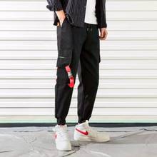 2019 Men Multi-pocket Harem Hip Hop Pants Trousers Streetwear Sweatpants Hombre Male Casual Fashion Cargo Pants Men Joggers 2024 - buy cheap