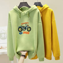 Classic for Speed Letter Motorcycle Cartoon Print Winter Kpop Harajuku Sweatshirt Streetwear Kawaii Oversized Hoodie Women 2024 - buy cheap