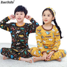 Children's Underwear Kids Pajamas Fleece Long Sleeve Cartoon Pajamas For Girls Boys Sleepwear Autumn Winter Child Sleepwear 2024 - buy cheap