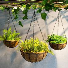 10 Inch Coconut Fiber Plant Basket Liners For Flower Pot Square Gardening Mix Soil Lock Design Garden Flower & Planters Pots 2024 - buy cheap