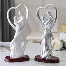 Simple Modern Resin Ornaments Home Livingroom Table Figurines Decoration Office Desktop Statues Decor Anniversary Wedding Gifts 2024 - buy cheap