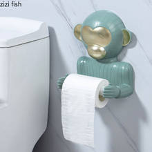 Resin monkey tissue holder toilet tissue holder toilet paper holder Punch-free modern European style cute bathroom decoration 2024 - buy cheap