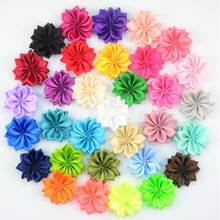 10pcs/lot Satin Ribbon Flower Fabric Flower Handmade DIY Wedding Bouquet Flower Hair Cloth Accessories 2024 - buy cheap
