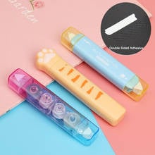 Double Sided Adhesive Dots Stick Roller Portable Correction Tape Point Glue Two In One Learning Stationery School Office Supply 2024 - buy cheap