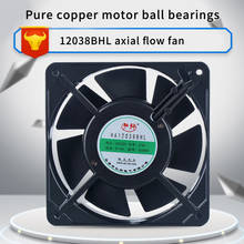 1 PCS AC 110V 115V 120V 220V 240V Radiator Cooler Fans 12cm 12038 Ball EC Brushless Cooling Fan 120mm 120mm x 38mm 2024 - buy cheap