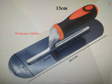 30,5x9 см Встроенная круглая головка, лезвие из углеродистой стали, пластиковая ручка, шпатель для штукатурки, строительный шпатель для бетона, инструмент для гипсокартона 2024 - купить недорого