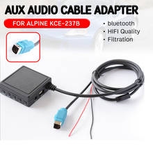 Adaptador bluetooth com usb, microfone, mãos livres, interface de áudio hifi para alpino 2009 + cabeças para cabo receptor auxiliar 2024 - compre barato