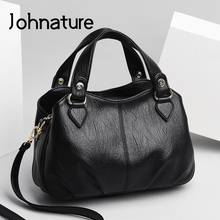 Johnature 2022 New Women Bag Fashion Multi Layer Large Capacity Shoulder & Crossbody Bags Versatile Soft Pu Leather Handbag 2024 - buy cheap