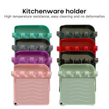 Plastic Spoon Rest Kitchen Organizer for Fork Spatula Rack Spoon Holder Stand Tableware Storage Rack for Spoon Pot Lid Holder 2024 - buy cheap