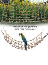 Parrot Climbing Net Cotton Rope Bird Cage Ladder Toy Hanging Swing Net Perch for Small Parrots Hamsters Chinchillas 2024 - buy cheap