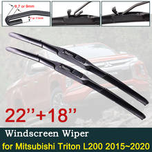 Lâmina de limpador de para-brisa automotivo, acessório para mitsubishi l200, triton, str8, fiat, fullback ram 1200 2024 - compre barato