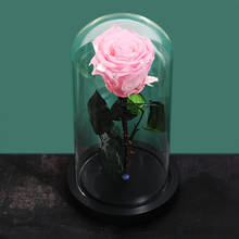 Beauty and the Beast Red Rose in a Glass Dome for Valentine's Mother's Day Gifts Romanti Forever Rose Flower Immortal Fresh Rose 2024 - buy cheap