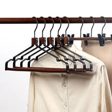 Metal Wood Clothes Hanger Organizer Closet Wooden Coat Pants Hangers for Clothes Kledinghangers Kleding Wetsuit Hanger Rack 2024 - buy cheap