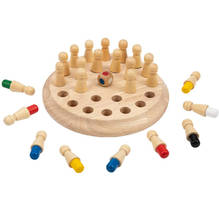Jogo de memória xadrez infantil, jogo de tabuleiro de madeira divertido e educacional, colorido, estimula habilidade cognitiva 2024 - compre barato
