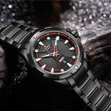 Naviforce relógio militar preto masculino, relógio de pulso impermeável e luxuoso de quartzo, relógio esportivo casual da moda, 2019 2024 - compre barato