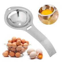 Divisor de ovos de aço inoxidável, separador de ovos, gema branco, filtro de qualidade alimentar, dispositivo de cozinha, ferramenta de cozimento 2024 - compre barato