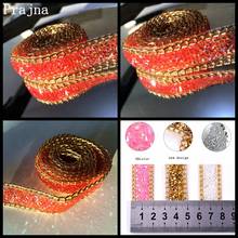 Prajna 8 colors 1Yard 2cm Rhinestone Chain Hot Fix Rhinestone Handmade Wedding Dress Shoes Rhinestones Applique DIY Trim 2024 - buy cheap