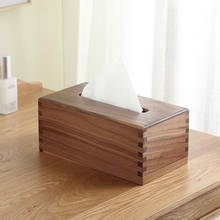 Casegrace Luxury Walnut Wood Tissue Box Home Paper Table Desktop Storage Boxes Living Room Bathroom Tissue Box Napkin Container 2024 - buy cheap