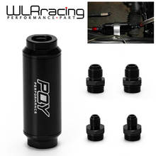 WLR RACING - PQY 44mm New Fuel filter with 2pcs AN6 and 2pcs AN8 adaptor fittings with 100micron steel element  WLR5565 2024 - buy cheap