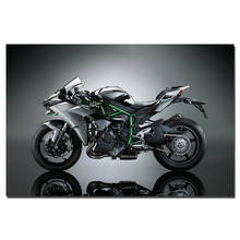 DIY Frame Canvas Painting Kawasaki Ninja H2 Motorbike Poster Wall Art Pictures Print For Living Room Home Decor 2024 - buy cheap