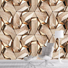 Papel de parede 3d com estampa de madeira abstrata, para sala de estar, quarto, contato, decoração da casa, murais autoadesivos 2024 - compre barato