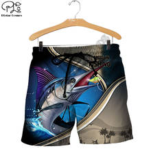 Plstar cosmos marlin pesca 3d impresso moda feminina para homens verão engraçado casual colorido peixe shorts praia calças curtas estilo-4 2024 - compre barato