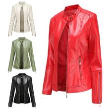 Women Leather Jacket Female Slim Autumn PU Punk Jackets Motorcycle Biker Coat Hot New Fashion Punk Brand Clothing Coats 2024 - buy cheap