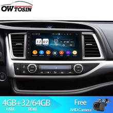 Owtosin 2 Din Android 9.0 Car Radio Multimedia For Toyota Highlander (XU50) 2013-2019 Car GPS Navigation Autoradio Video Player 2024 - buy cheap