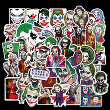 Pegatinas impermeables de grafiti de payaso Joker, 50 piezas, para Skateboard, Maleta, guitarra, motocicleta, PVC, suministros de manualidades 2024 - compra barato