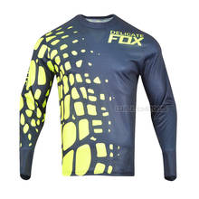 Delicate fox camisa amarela de companhia aérea rohr, para motocross, enduro, atv, bmx, motocicleta de corrida 2024 - compre barato